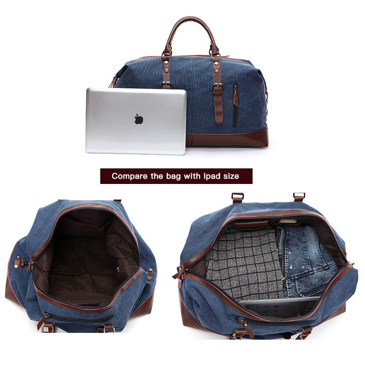   Canvas Weekender Duffel Bag 