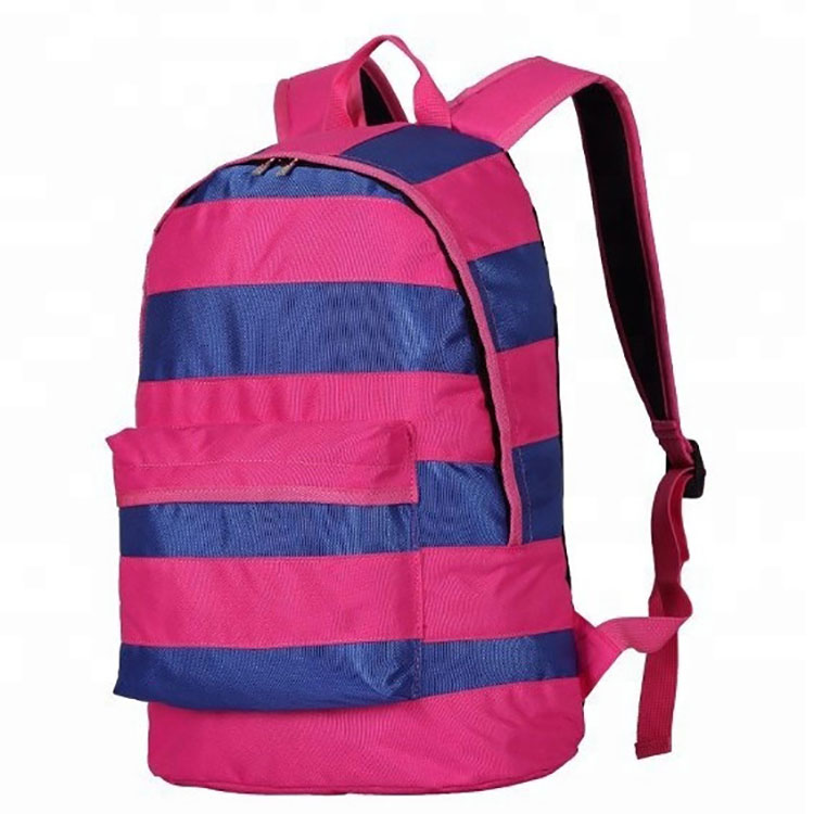   Модная женская школьная сумка с принтом в полоску 