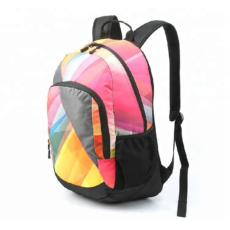   Многоцветный рюкзак с принтом для подростков 