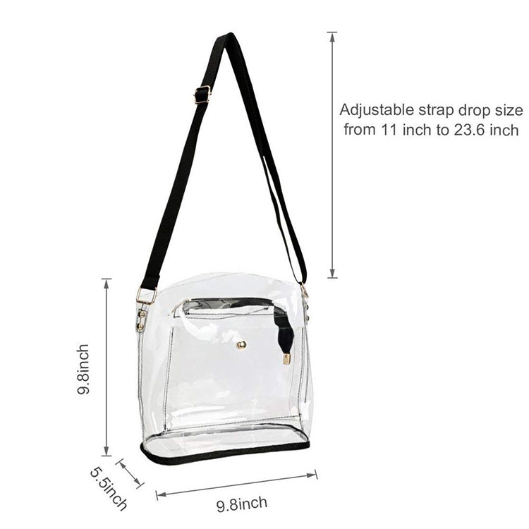   Прозрачная сумка через плечо из ПВХ 